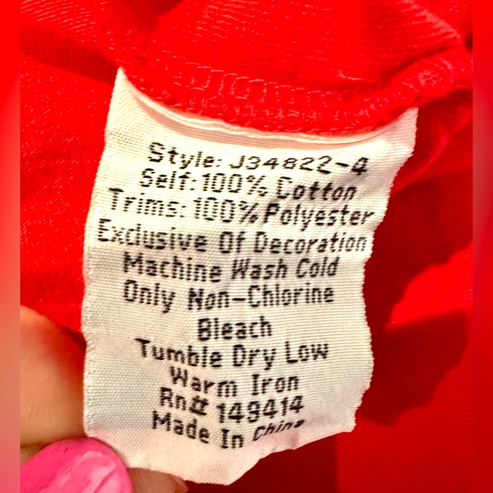 NWT Johnny Was Red Sleeveless Embroidered Dress Sz L - Picture 13 of 14